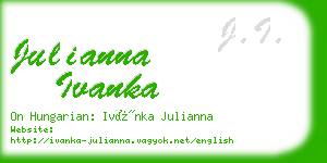 julianna ivanka business card